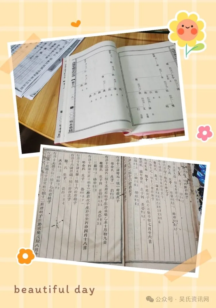 简篇-东阳高城里厅吴氏和义乌大元吴氏成功对谱 图片